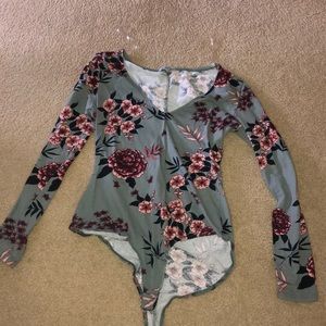Charlotte Russe floral bodysuit